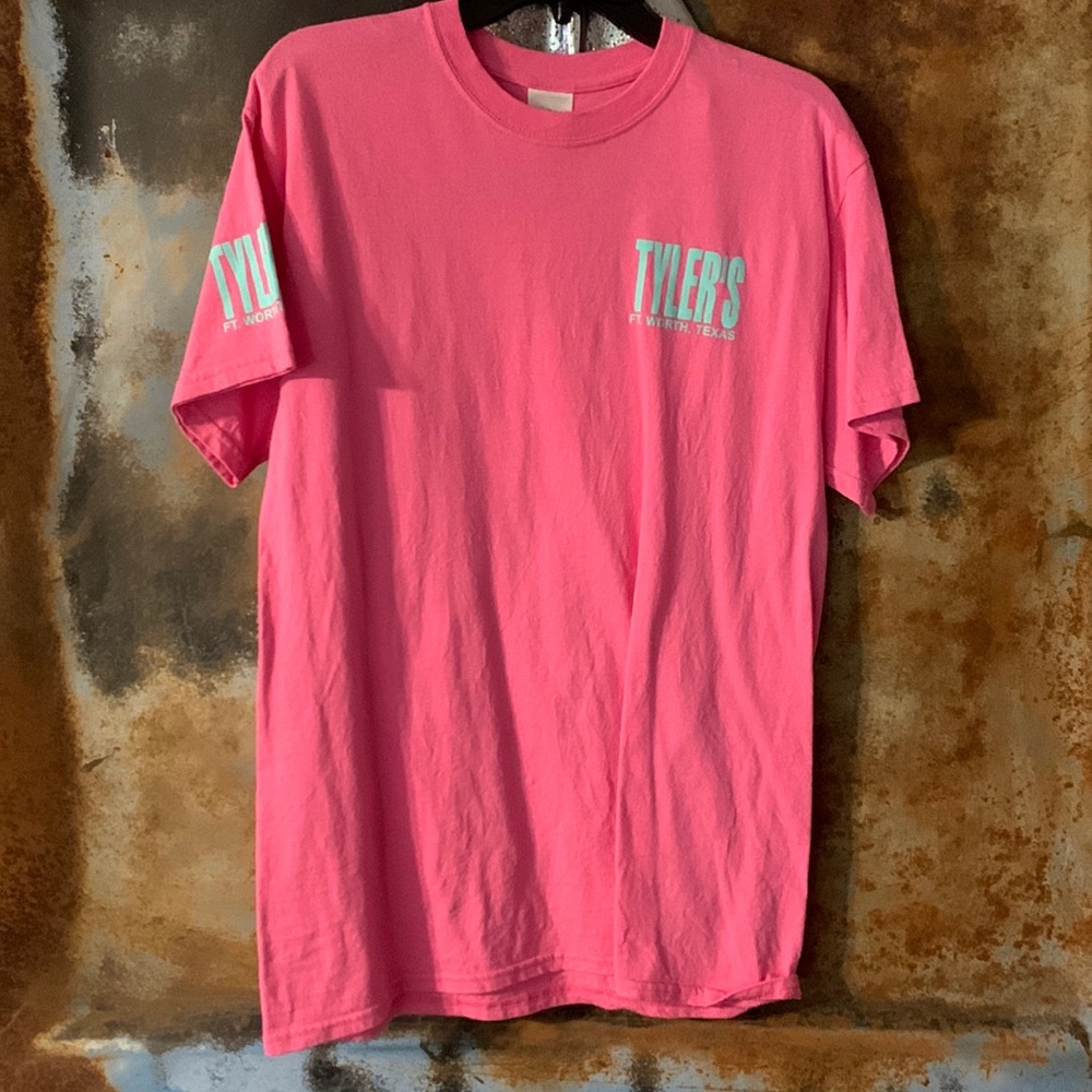 Pink Tyler’s shirt